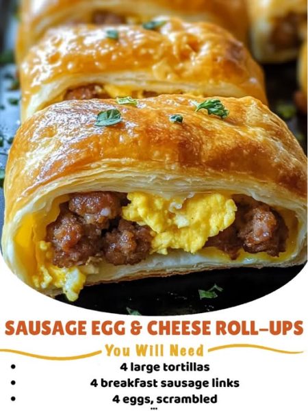 Sausage Egg & Cheese Roll-Ups